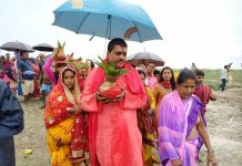 सुन्दरपुर गढिमाई मन्दिर परिसरमा कलश शोभा यात्रा